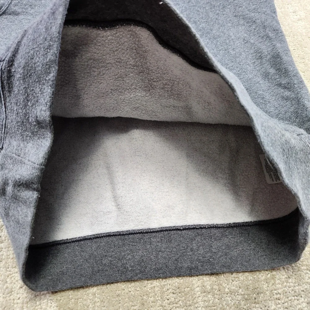 Nike Hoodie Men Small Gray Futura Fleece Cotton Blend Training